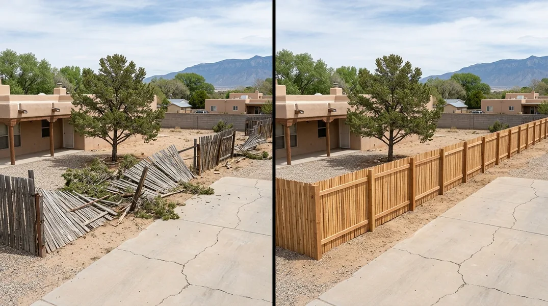 Wind and Monsoon Fence Damage in Albuquerque: Insurance Claims and What to Do First